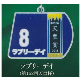 スーパーサラブレッドシリーズ ゼッケンメタルキーホルダーvol.2 [2.ラブリーデイ(第152回天皇杯)]【ネコポス配送対応】【C】