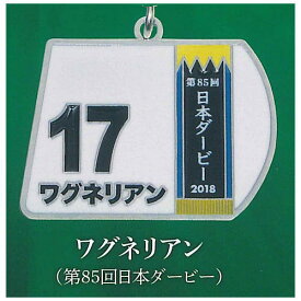 スーパーサラブレッドシリーズ ゼッケンメタルキーホルダーvol.2 [4.ワグネリアン(第85回日本ダービー)]【ネコポス配送対応】【C】