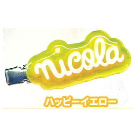 ニコラ キラキラオーロラ前髪クリップ [4.ハッピーイエロー]【ネコポス配送対応】【C】