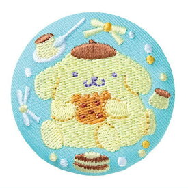 サンリオキャラクターズ 刺繍缶バッジビスケット2 [5.ポムポムプリン]【ネコポス配送対応】【C】