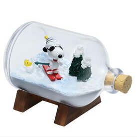 SNOOPY & WOODSTOCK Terrarium On Vacation (スヌーピー & ウッドストック テラリウム オン バケーション) ［4.なかよくスキー？］【 ネコポス不可 】(RM)【メーカー完売のため当店在庫限り!!】