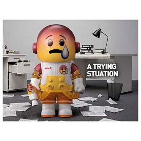 POPMART MEGA SPACE MOLLY 100%×emoji シリーズ [2.A TRYING SITUATION]【 ネコポス不可 】