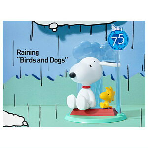POPMART Peanuts 75th Anniversary �X�k�[�s�[ �R�~�b�N ���C�t �V���[�Y [9.Raining [Birds and Dogs]]�y �l�R�|�X�s�� �z