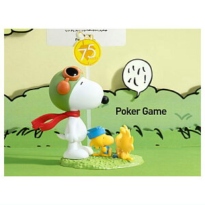 POPMART Peanuts 75th Anniversary �X�k�[�s�[ �R�~�b�N ���C�t �V���[�Y [10.Poker Game]�y �l�R�|�X�s�� �z