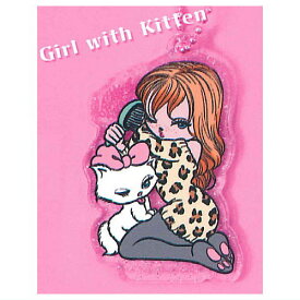 foxy illustrations アクリルボールチェーン vol.2 [2.Girl with Kitten]【ネコポス配送対応】【C】