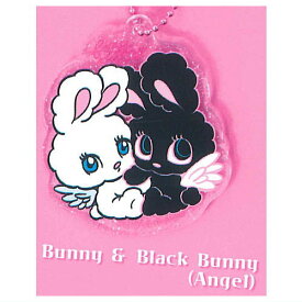 【品切中】foxy illustrations アクリルボールチェーン vol.2 [3.Bunny & Black Bunny(Angel)]【ネコポス配送対応】【C】