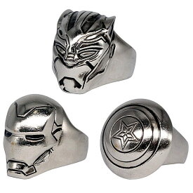 アベンジャーズ METAL RING COLLECTION [アソート3種セット (1.ブラックパンサー/2.アイアンマン/3.キャプテン・アメリカ)]【ネコポス配送対応】【C】[sale250409]