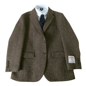 �n���X�c�C�[�h �W���P�b�g �����Y �H�~ 2�{�^�� �I�b�N�X�t�H�[�h�N���V�b�N (OXFORD CLASSIC) �u���E���nMIX 0855 BB4�T�C�Y
