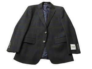 ���m�} �p���X(renoma PARIS) �W���P�b�g �����Y �H�~�t 2�{�^�� �l�C�r�[ �`�F�b�N �� 1188 A4