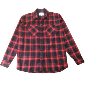 FICCEの長袖ネルシャツ 赤×黒 チェック 1964　M L