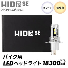 HID屋 SE スペシャルエディション 18300cd(カンデラ) バイク コーナーの先まで明るい 山道でも安心の明るさ バイク用 1灯 交流車非対応 カワサキ KAWASAKI ZRX1100 バルブ ポン付け H4 H7 LEDバルブ バイク H4 Hi/Lo H7 6500K 爆光 車検対応 2年保証