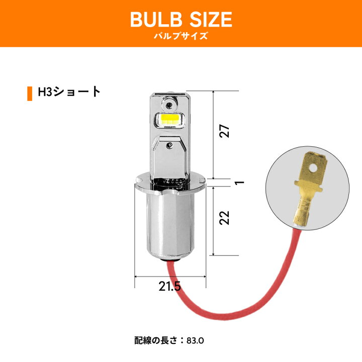 楽天市場】HID屋 H3 LED トラック 24v フォグランプ LED フォグランプ 