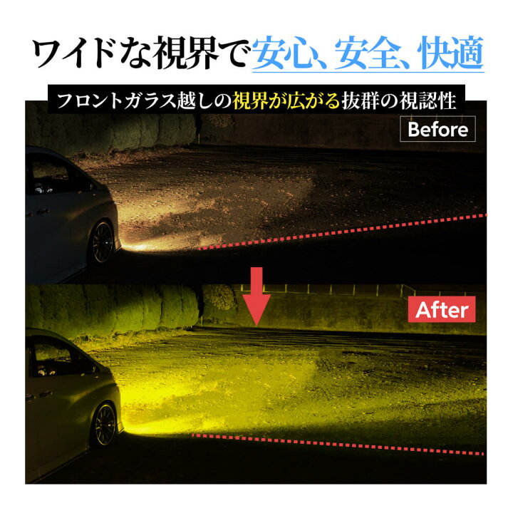 楽天市場】H8 HID屋 ヤバイ明るさ H11 LED フォグ 新色登場 13100lm Q 