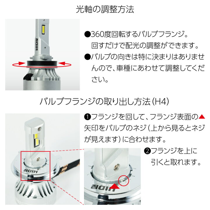 楽天市場 55w Hidよりも明るい Ledヘッドライト 170lm H4 Hi Lo H1 H3 H3c H7 H8 H11 H16 H10 Hb3 Hb4 Hir2 Psx24 Psx26 爆光 170lm 6500k ホワイト 車検対応 フォグランプ使用可能 Hid屋 点灯当時の明るい状態を維持 Mシリーズ Hid屋