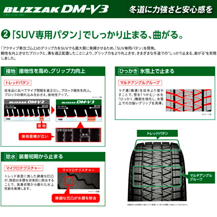 楽天市場】265/65R17 [4本セット] BLIZZAK DM-V3 国産 SUV専用 