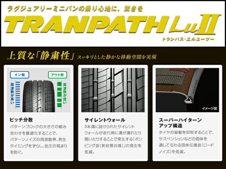 楽天市場】24年製 235/50R18 4本セット トランパス Lu2 TRANPATH LuII 