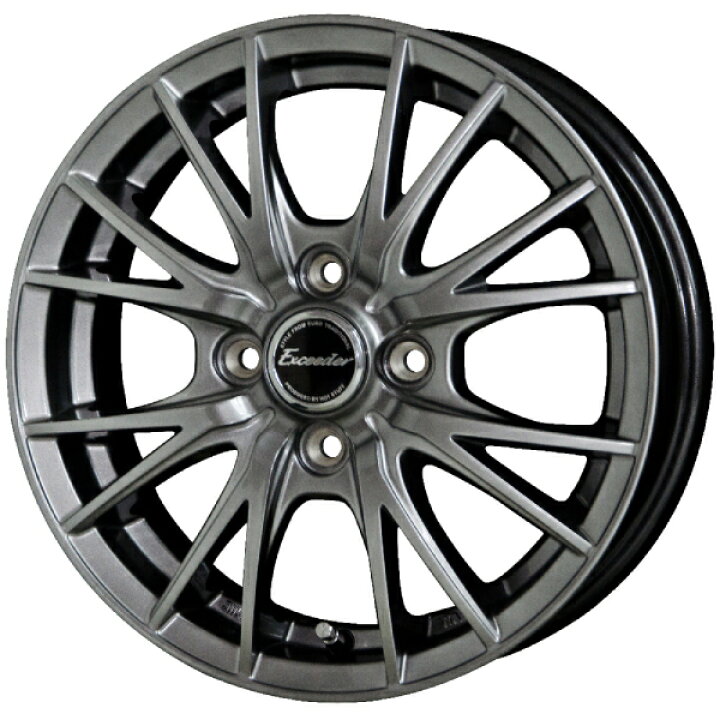 楽天市場】ホイール4本セット Exceeder E05 14x4.5J +45 100x4 クリア 