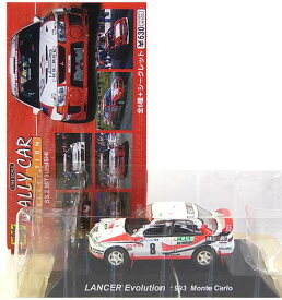 【2】 CM's 1/64 ラリーカーコレクション SS.2 三菱編 ランサーエボリューション 1993 モンテカルロ WRC ミニカー ミニチュア 半完成品 単品