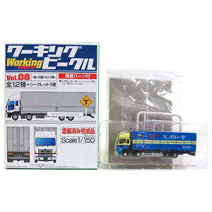 【8】 バンダイ 1/150 ワーキングビークル Vol.8 新・大型トラック編 日野 プロフィア FW 西濃運輸 低床4軸 コンテナ Nゲージ ストラクチャー ミニチュア 半完成品 単品