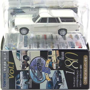 【4】 トミーテック 1/80 ザ・カーコレクション Vol.1 トヨペット クラウンバン 白 ミニカー HOスケール ミニチュア ストラクチャー 半完成品 鉄道模型 単品
