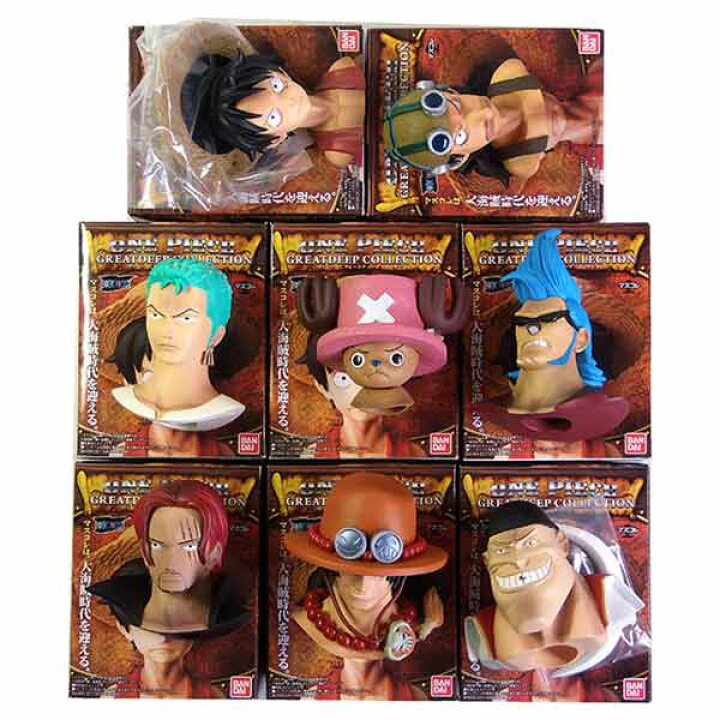 楽天市場 8set バンダイ マスコレ ワンピース グレートディープコレクション Vol 1 全8種セット シークレットを含まない アニメ 漫画 フィギュア 食玩 ミニチュア 半完成品 トレジャーハンター 楽天市場店