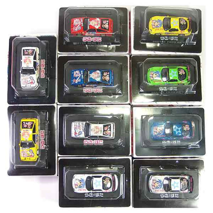 楽天市場】【10SET】 アオシマ 1/64 らき☆すた らきすた 痛車ミニカー 