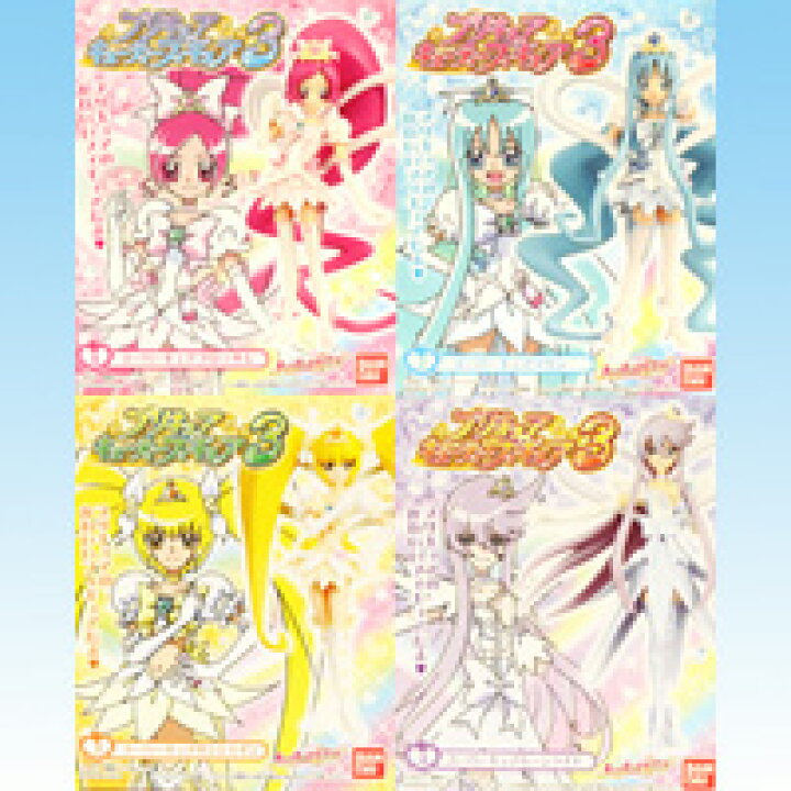 楽天市場 ハートキャッチプリキュア プリキュアキューティーフィギュア3 アニメ 美少女 食玩 バンダイ 全４種フルコンプセット 即納 トレジャーマーケット
