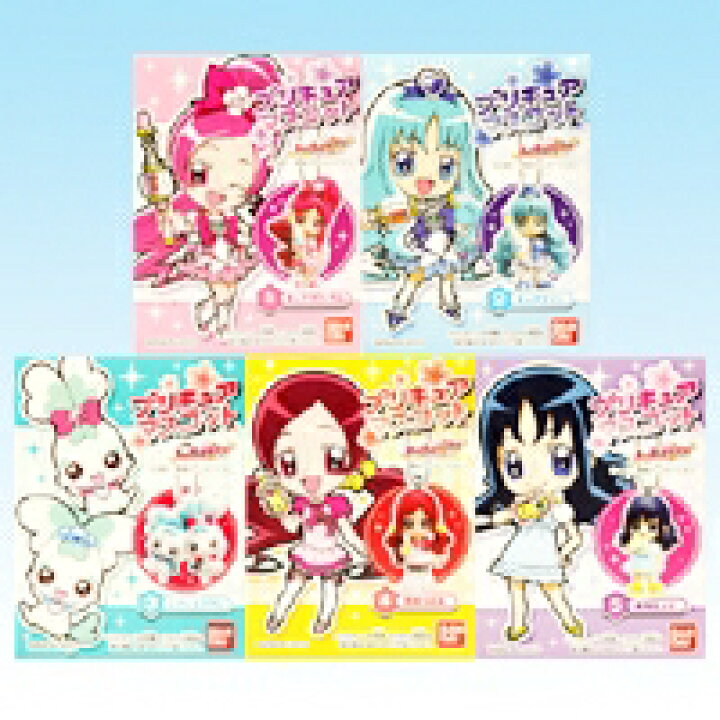 楽天市場 ハートキャッチプリキュア プリキュアマスコット デフォルメ フィギュア フラワータクト 食玩 バンダイ 全５種フルコンプセット 即納 トレジャーマーケット