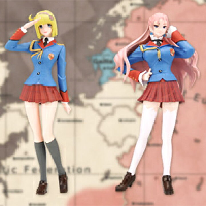 楽天市場 戦場のヴァルキュリア2 ガリア王立士官学校 エクストラフィギュア Ex アニメ ゲーム キャラクター プライズ セガ 全２種フルセット ポスターおまけ付き 即納 05p03dec16 トレジャーマーケット