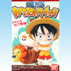 ワンピース Wマスコットキーチェーン ONE PIECE 尾田栄一郎 アニメ フィギュア ダブル 食玩 バンダイ（全6種フルコンプセット）【即納】