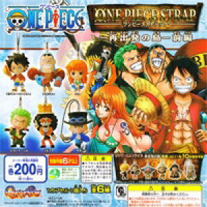 ワンピースストラップ 再出発の島 前編 ONE PIECE 尾田栄一郎 フィギュア ガチャ バンダイ(全6種フルコンプセット+DP台紙おまけ付き)【即納】
