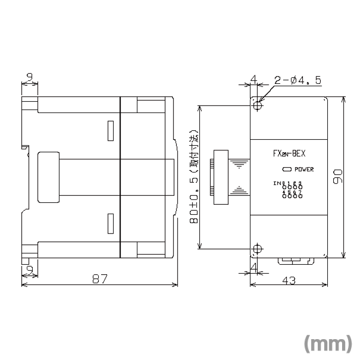 楽天市場】三菱電機 FX2N-8EX 増設ブロック 入力8点 シンク入力 楽天市場】三菱電機 FX2N-8EX 増設ブロック 入力8点 シンク入力