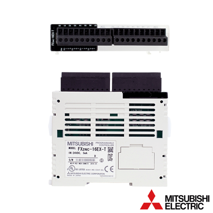 楽天市場】三菱電機 FX2NC-16EX-T 増設ブロック 入力16点 シンク