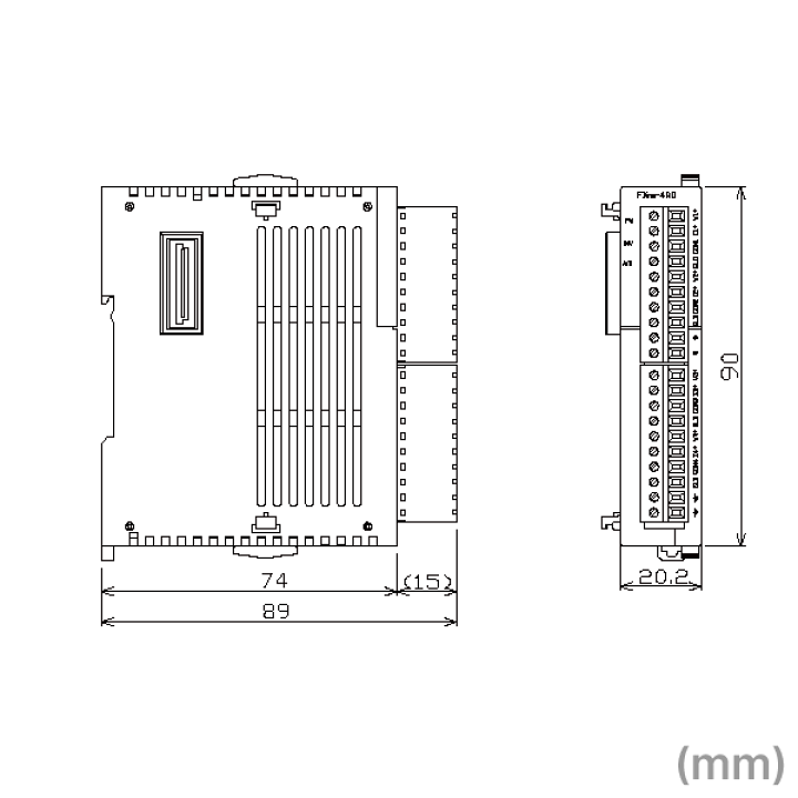 楽天市場】三菱電機 FX3UC-4AD FXシリーズ アナログ入力ブロック NN