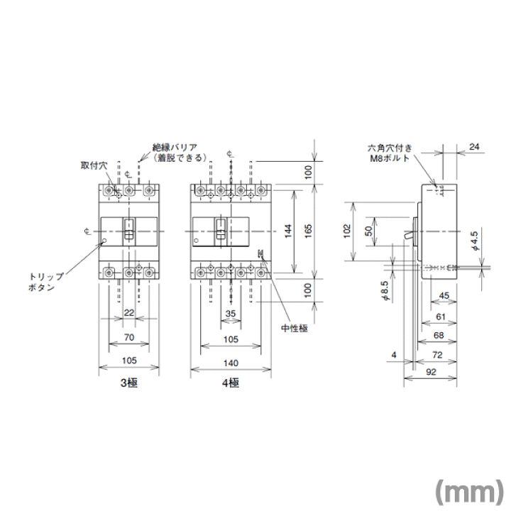 楽天市場】三菱電機 NF250-SV 4P 250A ノーヒューズブレーカー 楽天市場】三菱電機 NF250-SV 4P 250A ノーヒューズブレーカー