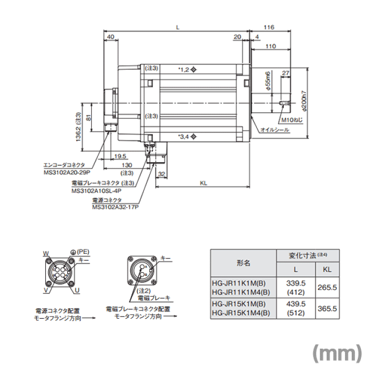 楽天市場】三菱電機 HG-JR11K1MB サーボモータ HG-JR 1500r/min 楽天市場】三菱電機 HG-JR11K1MB サーボモータ HG-JR 1500r/min