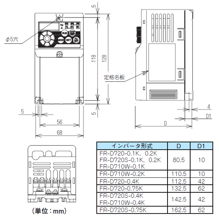 楽天市場】当日発送OK 三菱電機 FR-D720-0.2K 簡単・小型インバータ 三