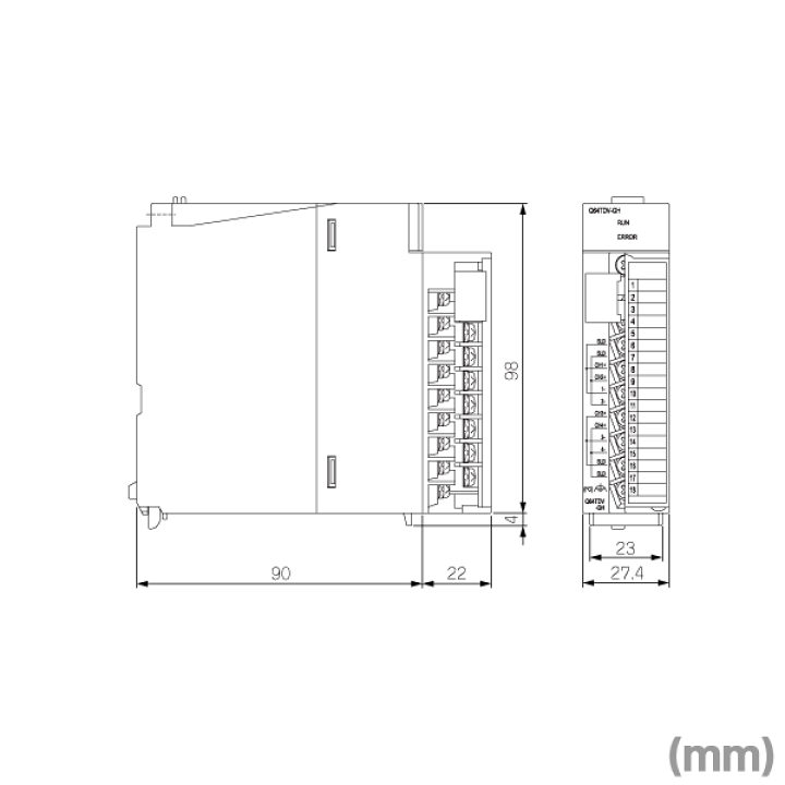 公式通販 - 人気アイテム多数 楽天市場】三菱電機 Q64TD 熱電対入力 温度入力ユニット 電源ユニット