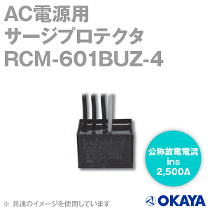 ���J�d�@�Y�� R�EC�EM-601BUZ-4(RCM-601BUZ-4) �O�� �핢���[�h���^�C�v AC�d���p�T�[�W�v���e�N�^ ��i�d��:�O�� 250VAC NN