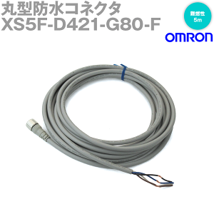 �I������(OMRON) XS5F-D421-G80-F �ی^�h���R�l�N�^ (�P�[�u���t�R�l�N�^ �\�P�b�g) (��R��) (5m) NN