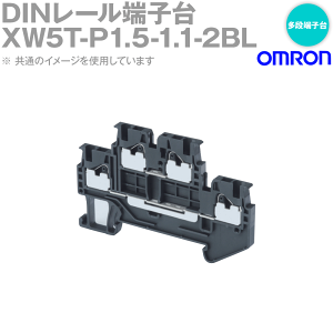 �I������(OMRON) XW5T-P1.5-1.1-2BL DIN���[���[�q�� ���i�[�q�� �v�b�V���C���^�C�v ���p�p �� NN