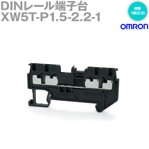 �I������(OMRON) XW5T-P1.5-2.2-1 DIN���[���[�q�� �v�b�V���C���^�C�v 1�i ���p�p�������[�q��^�C�v �_�[�N�O���[ NN