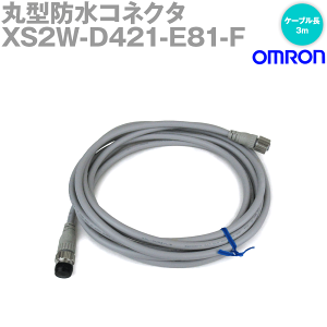 �I������(OMRON) XS2W-D421-E81-F �P�[�u���t�R�l�N�^ �\�P�b�g/�v���O �����R�l�N�^(�X�g���[�g) (DC�p) (��R���E���{�b�g�P�[�u�� 3m) NN