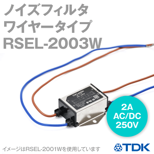 TDK�����_ RSEL-2003W �m�C�Y�t�B���^ 3A 250V ���C���^�C�v NN