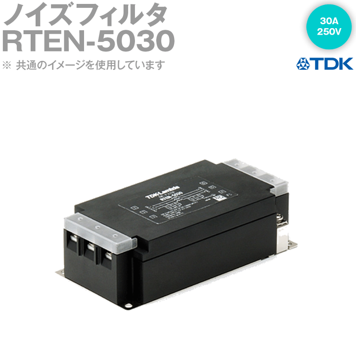 TDK-Lambda RTEN-5030 ノイズフィルター RTENシリーズ 500V 30A 2個