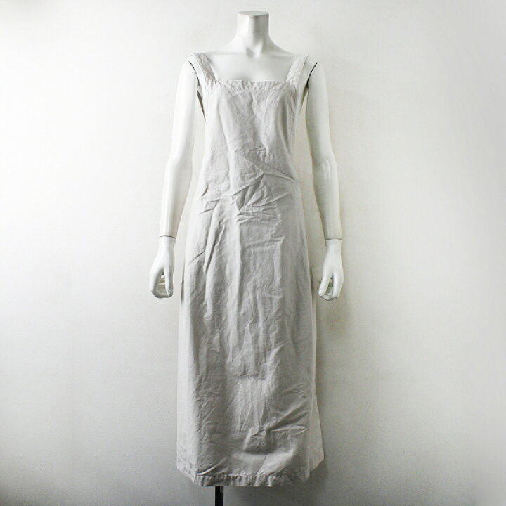 楽天市場 美品 定価2 6万 21ss Nest Robe ネストローブ コットンリネングログラン2wayエプロンワンピース F ライトグレー 中古 高価買取中 ブランド古着 買取販売 Tresor
