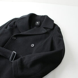 【期間限定価格】【毎日値下げセール】maison de soil メゾンドソイル ダブルボタン オーバーサイズウールロングコート 1/ブラック 黒 ピーコート【2400013221870】【中古】