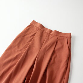 【毎日値下げセール】美品 定価1.7万 2022SS TOMORROWLAND Ballsey ボールジィ プレシャスモック フロントタックキュロットパンツ 34/オレンジ【2400013322584】【中古】
