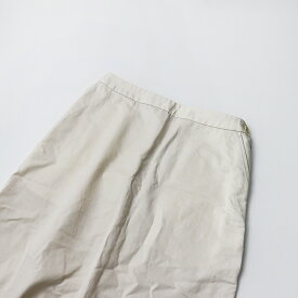 【期間限定価格】【スプリングセール】MARGARET HOWELL マーガレットハウエル LIGHT COTTON LINEN TWILL 2/アイボリー ボトムス タイト スカート【2400013452106】【中古】