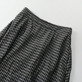 近年モデル 美品 マッキントッシュ ロンドン MACKINTOSH LONDON チェック タック ロング スカート 36/ブラック フレア 【2400013701662】【中古】